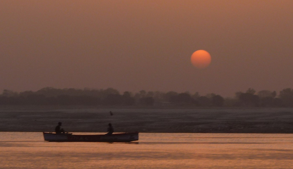 sunrise on the Ganges