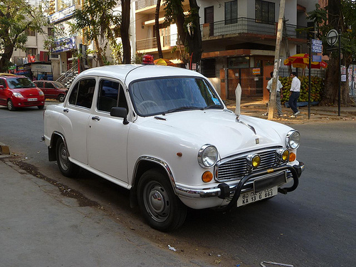 Hindustan Ambassador police car